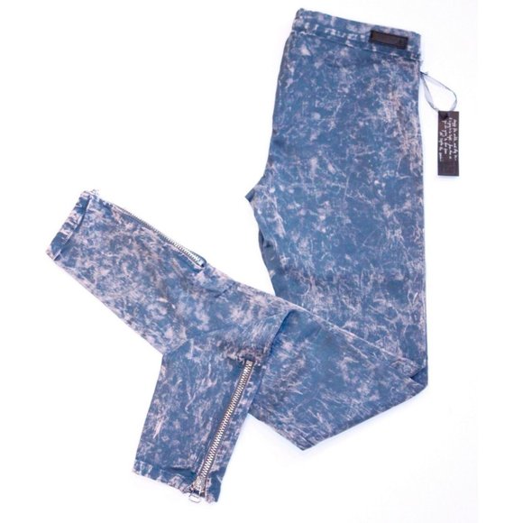 JOE's JEANS The LEGGING Mineral DENIM Side ANKLE Zip JEGGINGS Stone WASHED ( M ) - Picture 3 of 3